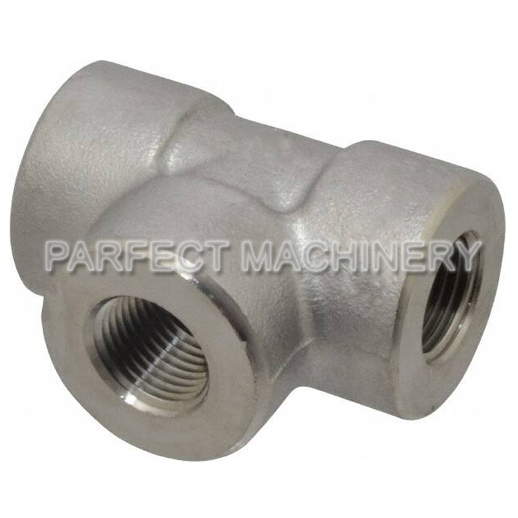 threaded tee-forged pipe fitting-closed die forging 03