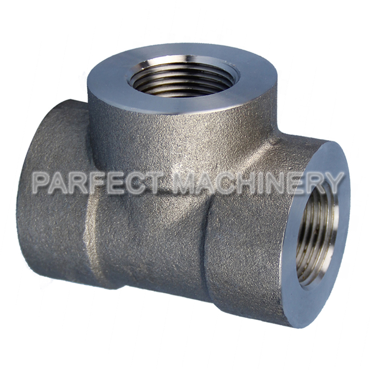threaded tee-forged pipe fitting-closed die forging 09