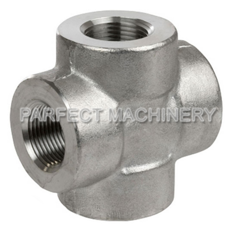 four way cross fitting-forged pipe fitting-closed die forging 01