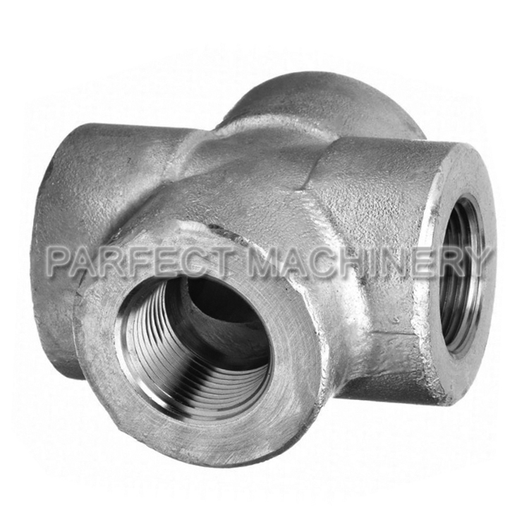 four way cross fitting-forged pipe fitting-closed die forging 09