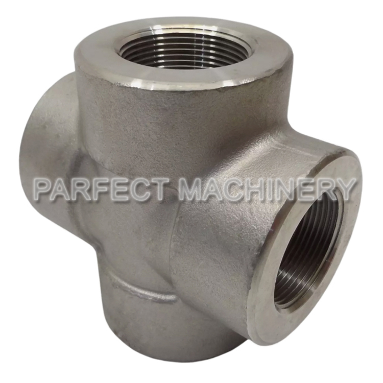 four way cross fitting-forged pipe fitting-closed die forging 08