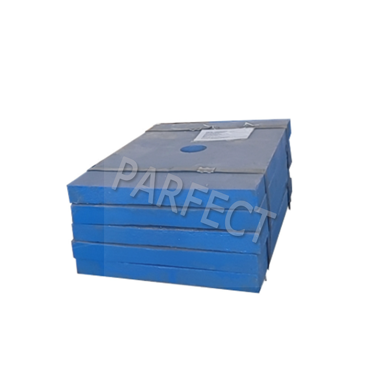 Jaw crusher wear resistant elbow plate