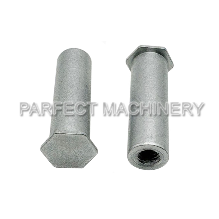 aluminum nut-cold headed aluminum part-cold forging 08